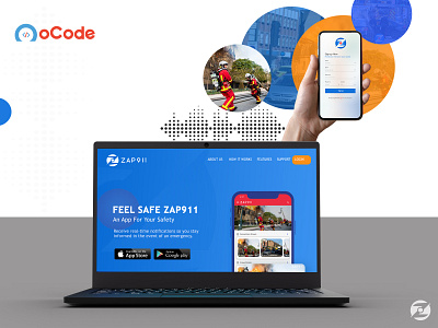 ZAP911 app design ui ux web