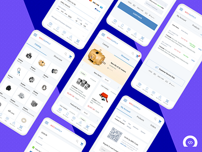 MRO Supply Online Store-E-Commerce Mobile App app design appmockup ecommerce ecommerce app ecommerce business ecommerce design ecommerce shop ecommercestore mockup uidesign uiux uiuxdesigner uxdesign