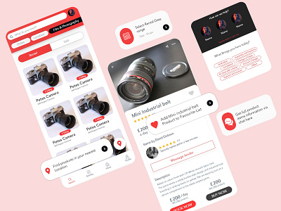 WallaRhubarb Buy,Sell, Rent App design design ecommerce app ecommerce app design ecommerce design ecommerce shop homepage innerpages logodesign marketplace app marketplace app design mobile app designer mockup online store ui ux