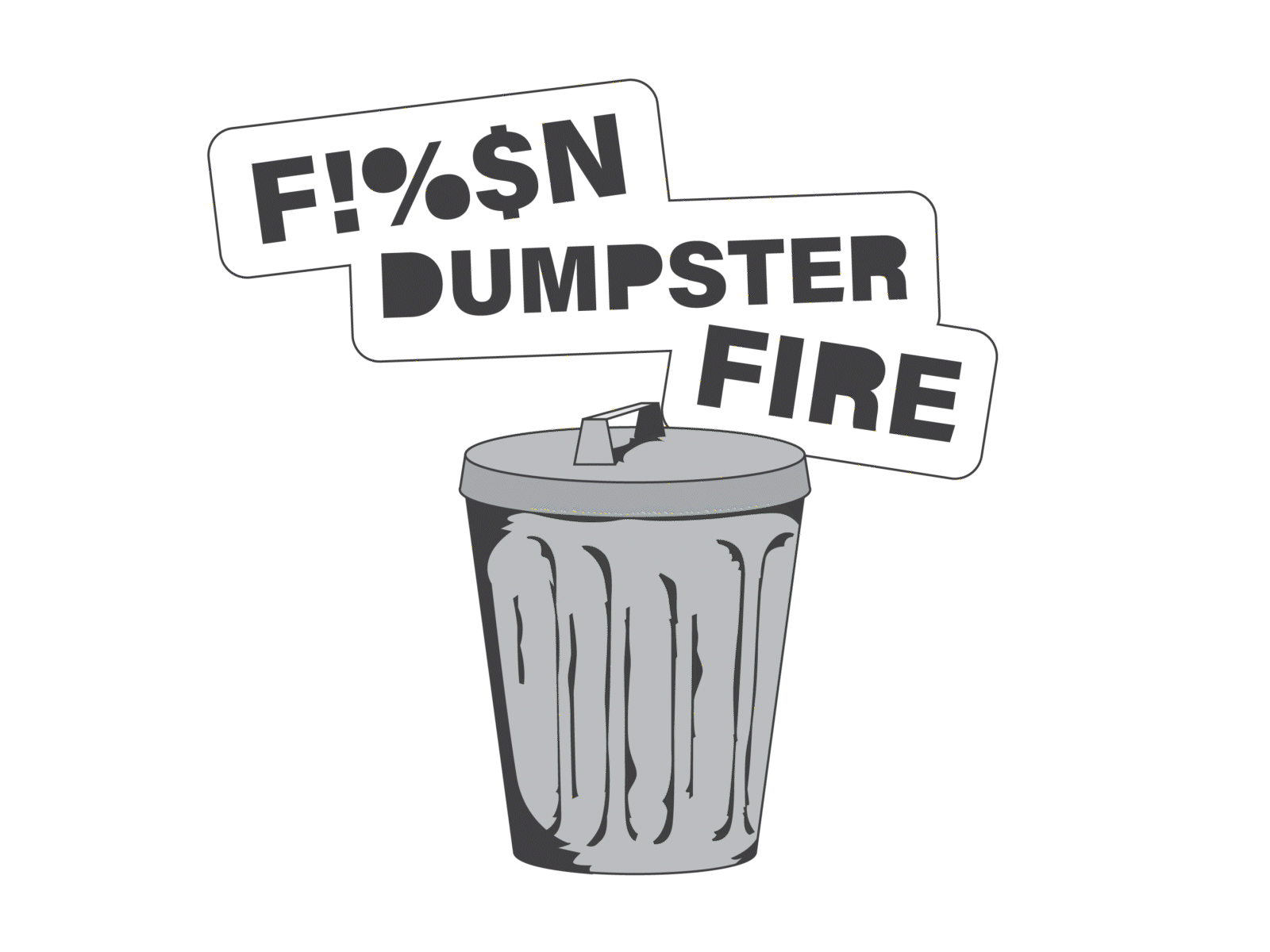 Dumpster Fire 2d animation design dumpster fire fun gif motion graphics