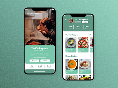 Browse thousands of Food App Profile Screen images for design ...