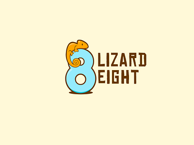 Lizard Eight branding graphic design illustration logo vector