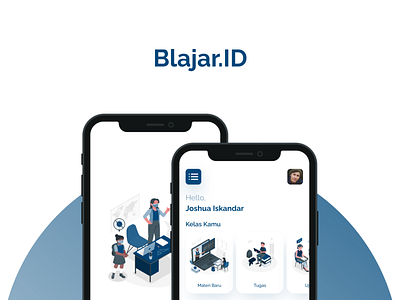 Online School App | Blajar.ID design graphic design illustration school ui ui design uidesign uiux uix ux ux design uxdesign