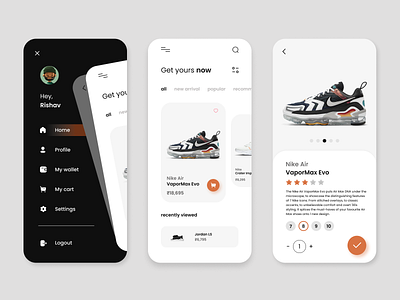 Nike App Store design design inspiration e cpmmerce app design ecommerceapp nike nike air max nike shoes uidesign uitrend uxdesign