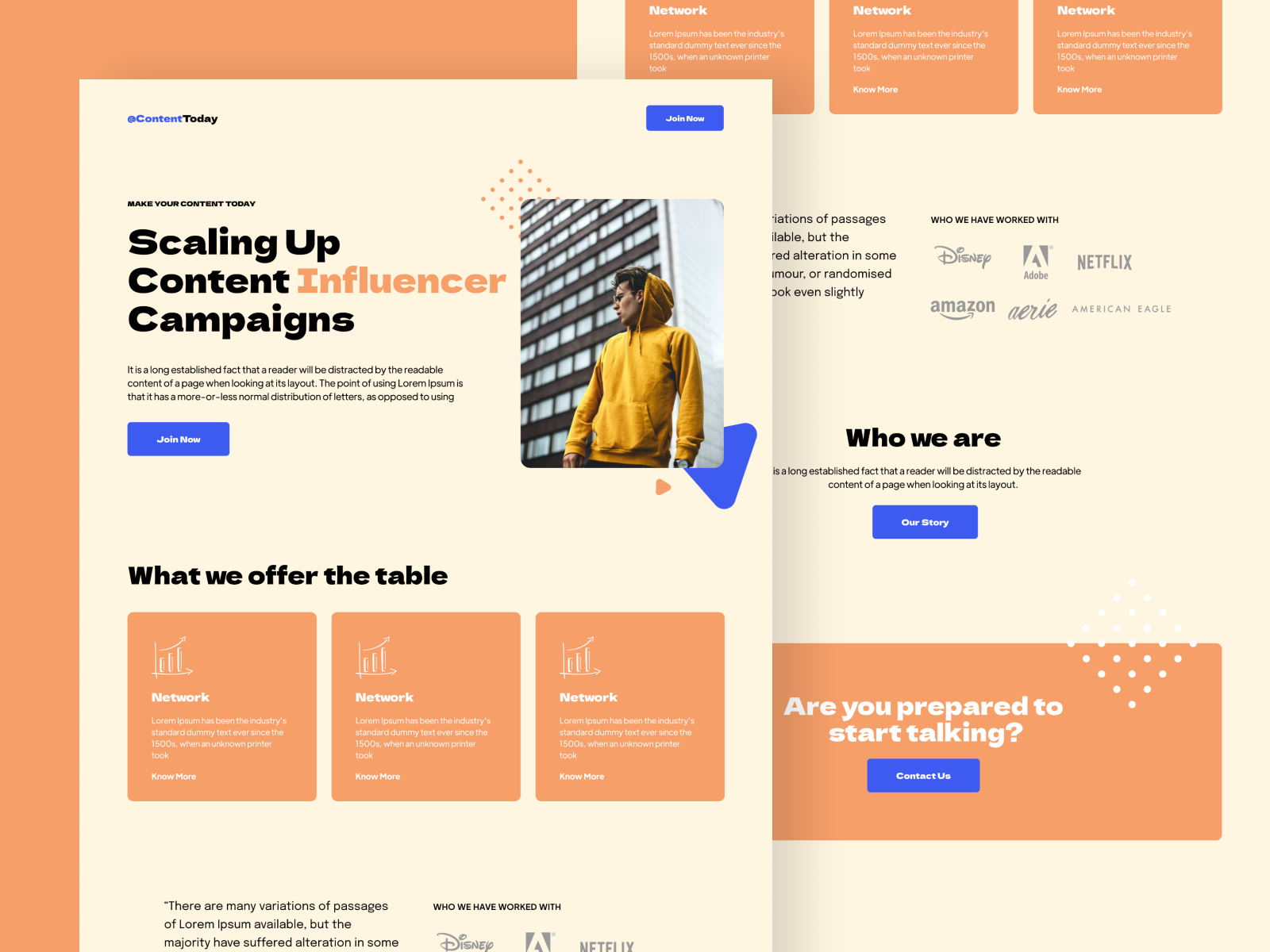 Influencer Social - Landing Page Concept by Rishav Mishra on Dribbble