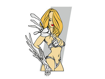 Coreldraw Illustration - Keilee coreldraw illustration power sketch warrior woman