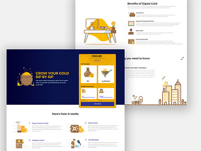 Digital Gold Buying - Landing Page digital gold digital gold buying gold sip landing page