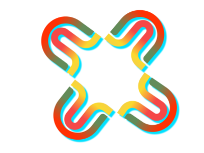 Colorful colorful design logo