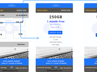 UI Design -  Cloud storage App.