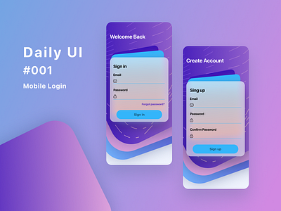 Daily UI #001 - Mobile Login