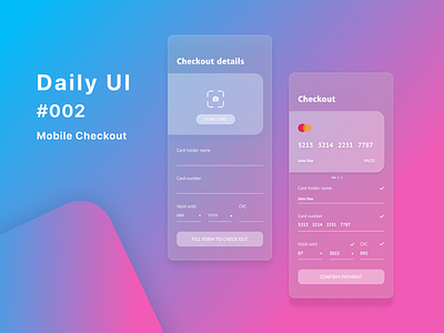 Daily UI  #002 - Mobile Checkout