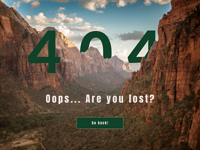 Daily UI #008 - 404 Page