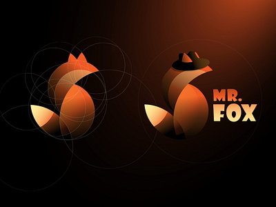 Mr.Fox logo concept branding design icon illustration logo logo mark logos вектор векторная графика знак иконка лис лиса лого логоарт