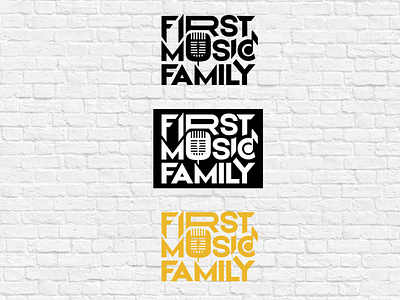 Лого First Music Family design illustration logo logo mark logos дизайн дизайнер лого логоарт логотип