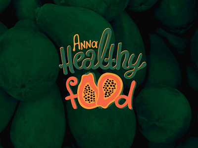 Anna HealthyFood branding design logo logos вектор дизайн знак инстаграм лого логоарт логотип