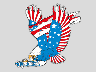 Go Vote! america banner eagle flag