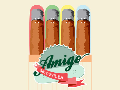 Amigo Skate Cuba cigar cuban skateboard
