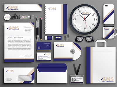 AMS full branding blue branding business businesscard cool graphic graphicdesign graphics illustrator logo