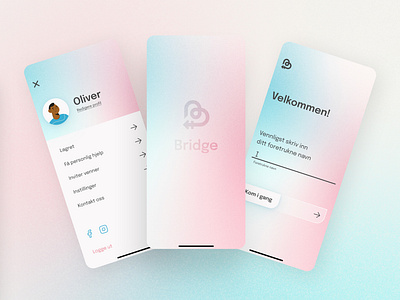UX/UI Mobile app design– Bridge