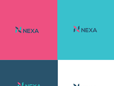 Nexa logo design branding design icon identity illustration letter logo logo creater logomaker minimallis modern monogram negetive space typography vector ward marks