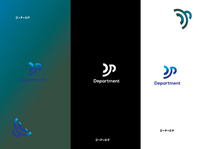 D + P = D P Modern letter logo design