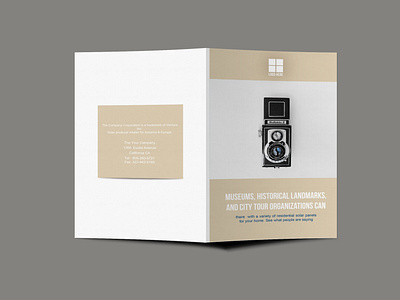 Creative Photographer Bi-Fold Brochure Design Template