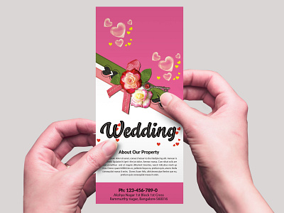 Wedding Photography Studio Rack Card Design Template best design download free get good graphicdesign mockup new pad paddle photoshop psd design psd download psd mockup psd template