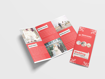 Wedding Planner Tri-Fold Brochure Design Template