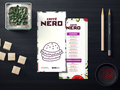 New Nero Burger Cafe PSD Menu Template best download free get good graphicdesign mockup new photoshop psd psd design