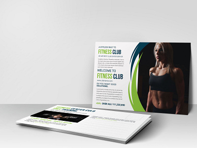 Health Club Postcard Design Template best design download free get good graphicdesign mockup new psd psd design psd download