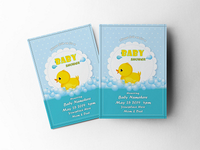 Baby Shower Invitation Design Template