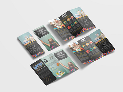 Elementary School Tri-Fold Brochure Design Template