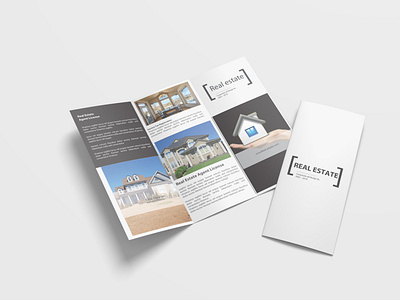 Real Estate Business Tri Fold Brochure Design Template