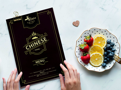 Vintage Style New Chinese Food Menu Template best design download free get good graphicdesign mockup new psd psd download