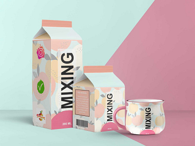 Mixing Fruit Juice Mock-up