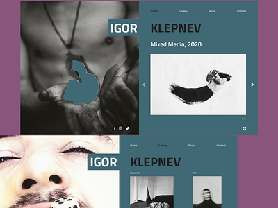 Igor Klepnev design fashion photography portfolio ui ux web web design xd