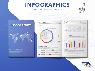 Infographic Brochure Design bi fold bi fold brochure branding brochure brochure design graphic design infographic infographic brochure design