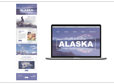 Alaska Website coding design graphic design photoshop ui web design website