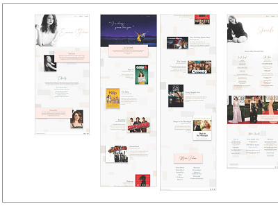 Emma Stone Website coding graphic design illustration photoshop website design