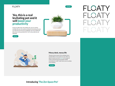 Floaty Store UI Design branding design graphic design illustration logo plants ui ux vector web