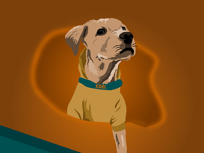 Illustration of Labrador Dog named Kobe