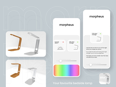 Morpheus Bedside Lamp app app design design figma figma app flat ui ui design ux uxdesign web webdesign