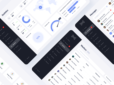 HR portal dashboard design desktop interface ui ux web