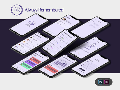 Memo App For Aged Users adobe xd memo mobile app ui voice recording