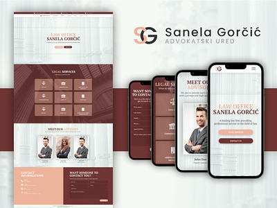 Law Office | Website Redesign - V2 homepage landing page law law office lawyer redesign ui design uiux ux web design website