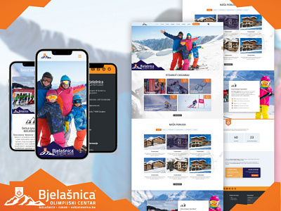 Ski Center | Website Redesign Idea figma homepage landing page redesign ski center ski resort ui design uiux ux web design website