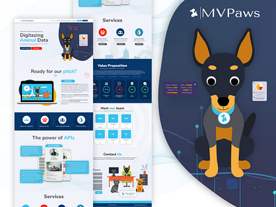 MVPaws - Animal Data | Website Redesign animal animal data data mobile ui design uiux ux web app web design website