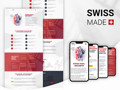 Swiss Mail Security - Landing page design