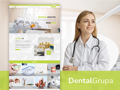 Dental Grupa Sarajevo - Website redesign homepage landing page ui design uiux web design website