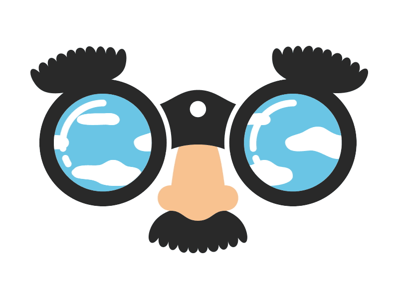 Finding the long lost humour animation binoculars clouds gif humour illustration vector